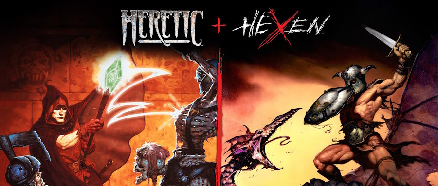 Heretic + Hexen on pikselinen nostalgiapläjäys Doom-kloonien ystäville